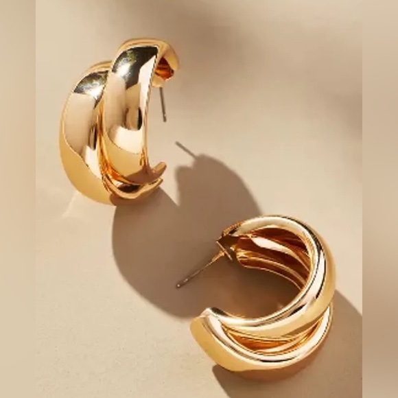 Double-Loop Hoop Earrings - Picture 5 of 6